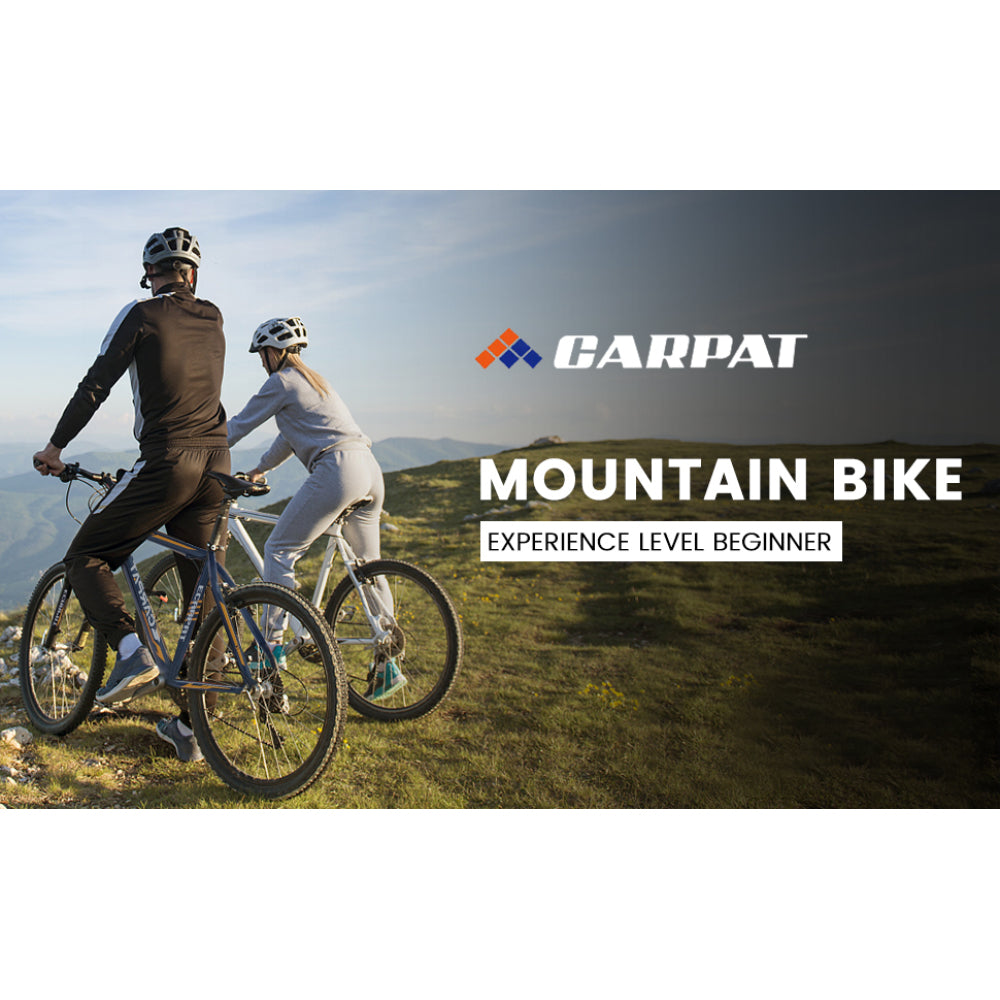S24109 Elecony 24 Inch Fat Tire Bike Adult/Youth Full Shimano 7 Speeds Mountain Bike, Dual Disc Brake, High-Carbon Steel Frame, Front Suspension, Mountain Trail Bike, Urban Commuter City Bicycle