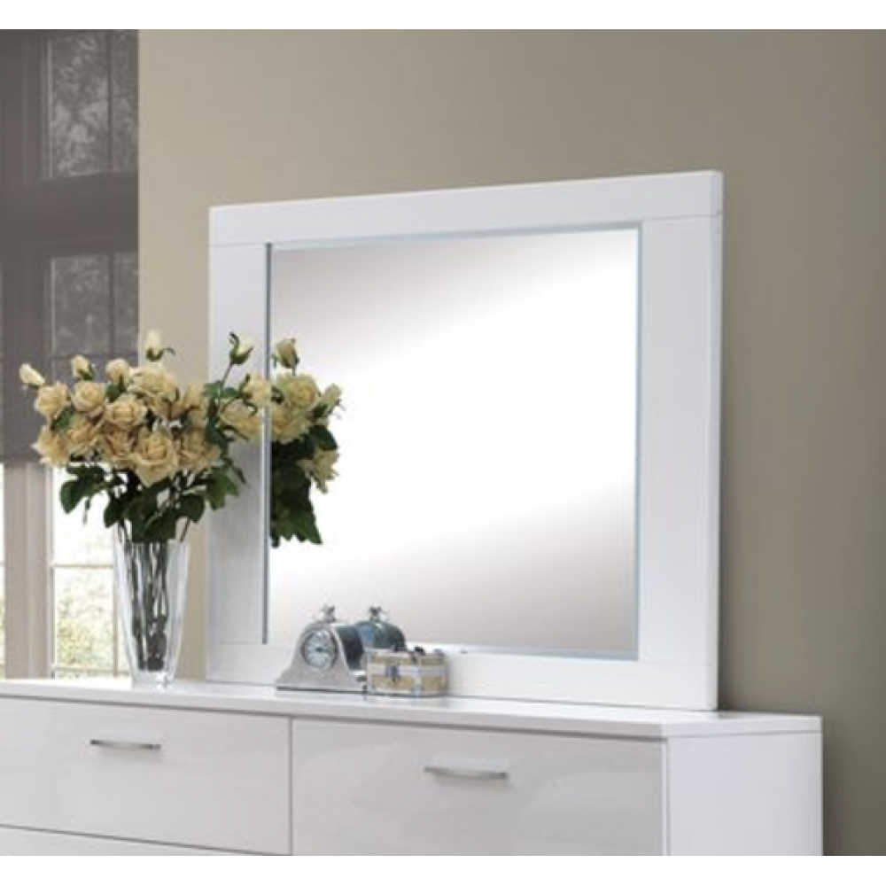 Lorimar White Finish Mirror
