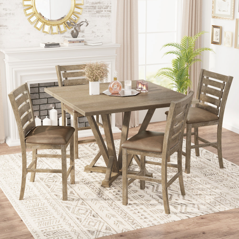 3 Pieces Counter Set Hanging Stool Easy To Clean For Small Space
