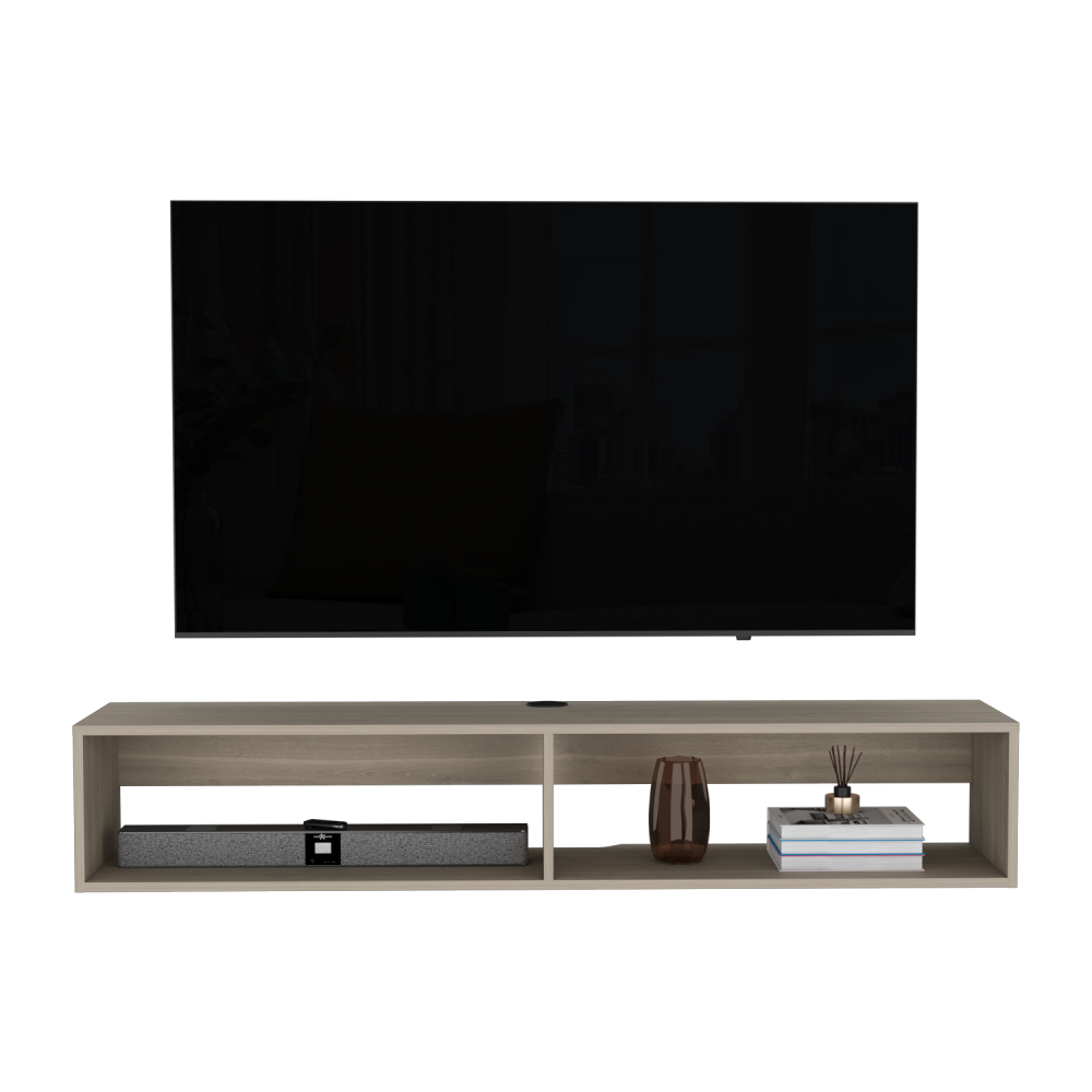 Floating Tv Stand Moore, Living Room, White Oak