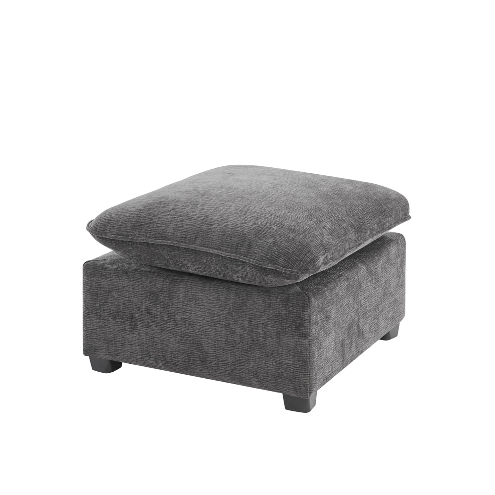 26*26" Ottoman Module for Modular Sectional Sofa,Wide Seat,Chenille,2 Colors
