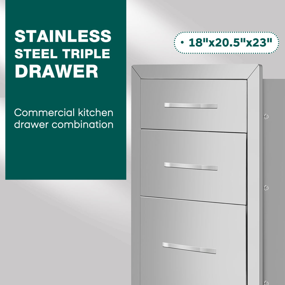 18"x23"x23" Drawer cabinets for outdoor kitchens or courtyards