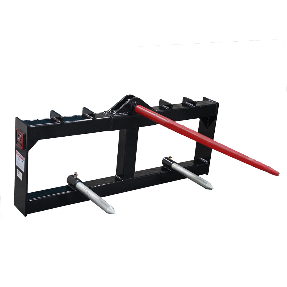 Landy Attachments 43'' Hay Spear Skid Steer Quick Tach