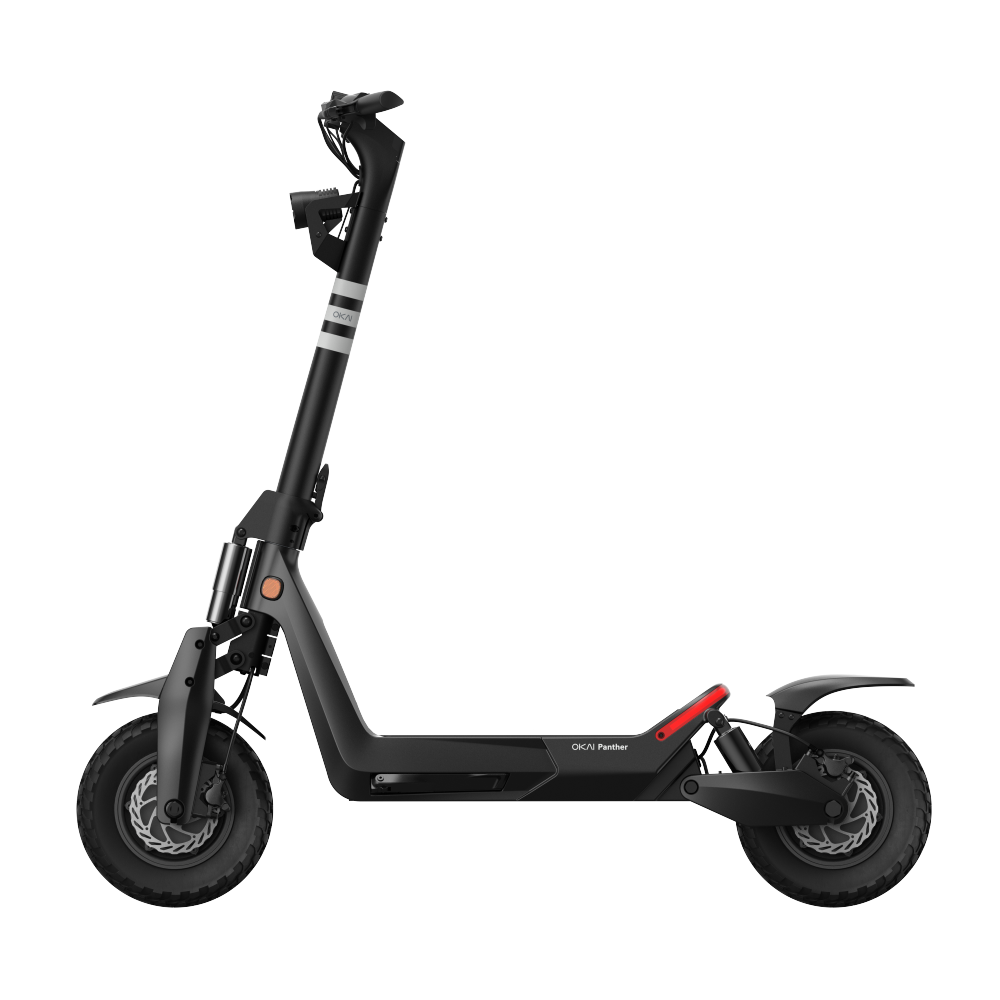 Super Electric Scooter w/31 mi Max Range & 37 mph Max Speed - Black