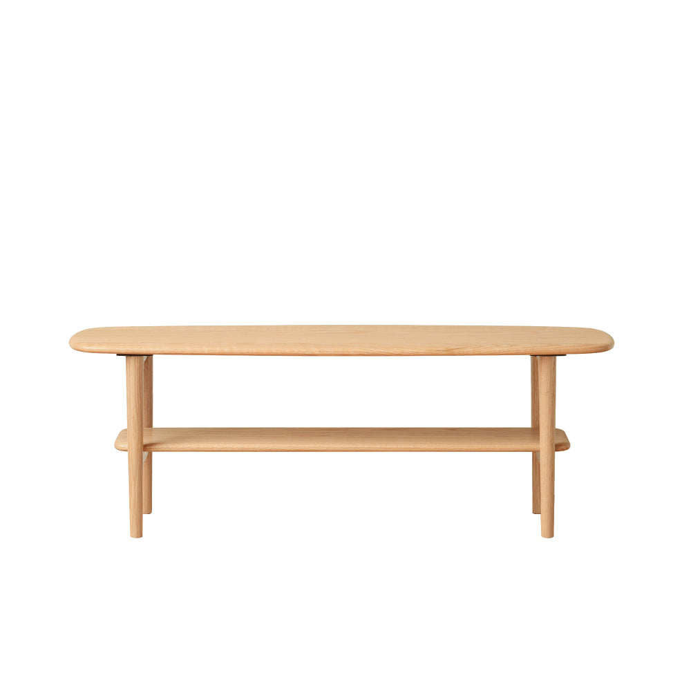 Center table Low Table 100% solid wood Top plate Desk Coffee table Width 80 x Depth 50 x Height 44 cm Study desk Work from home Easy to assemble Natural wood with storage shelf Natural writing desk