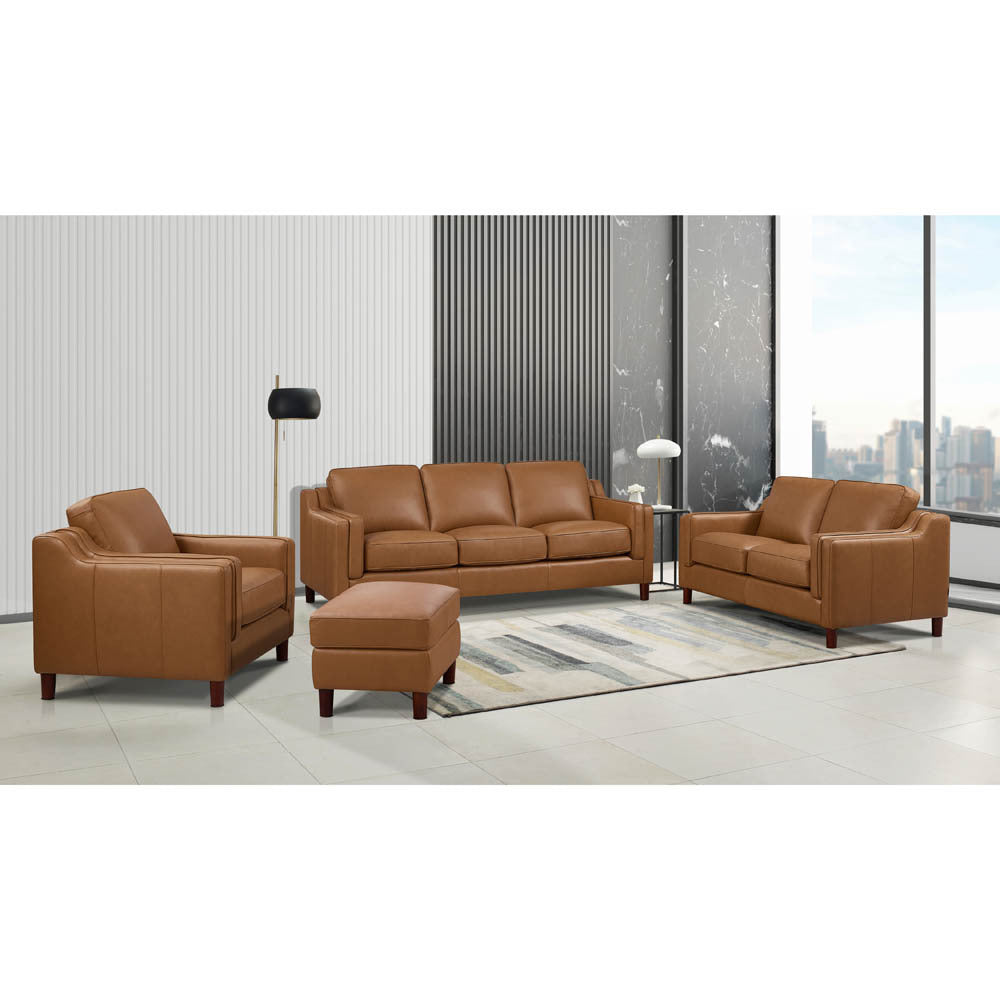 Bella Top Grain Leather Loveseat