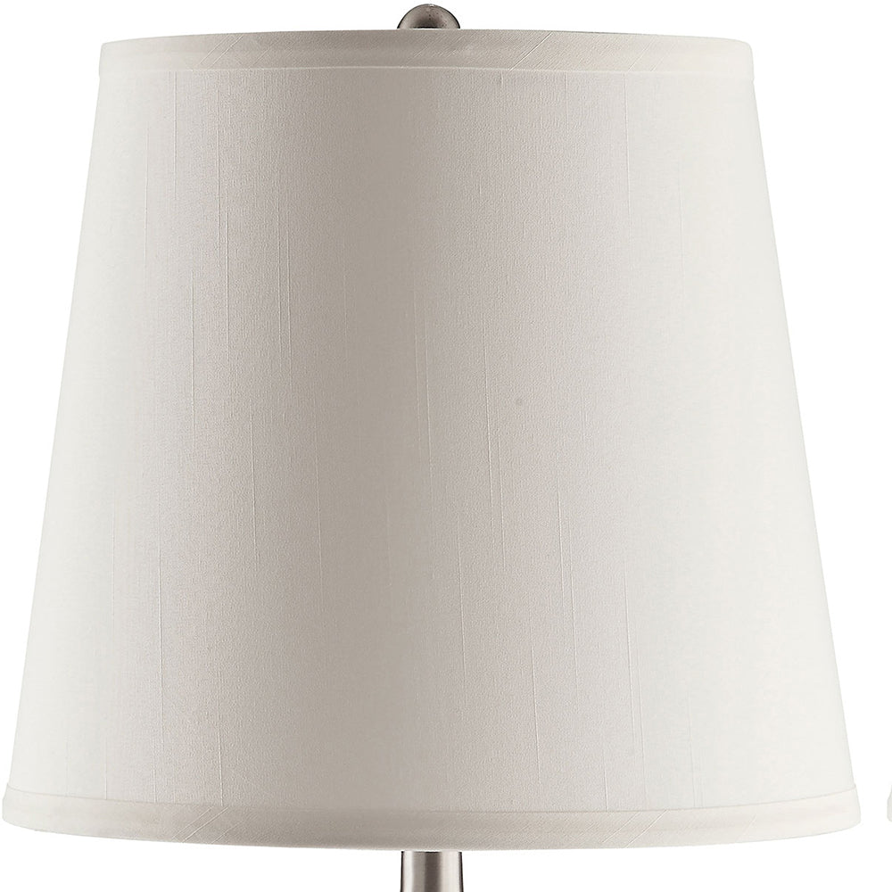 Droplet Silver Empire Shade Urn Table Lamp (Set of 2)
