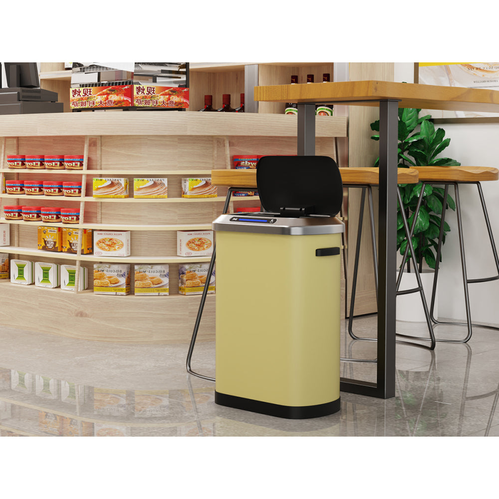 50L Smart automatic Trash Cans -  Full Intelligent Sensor  -yellow