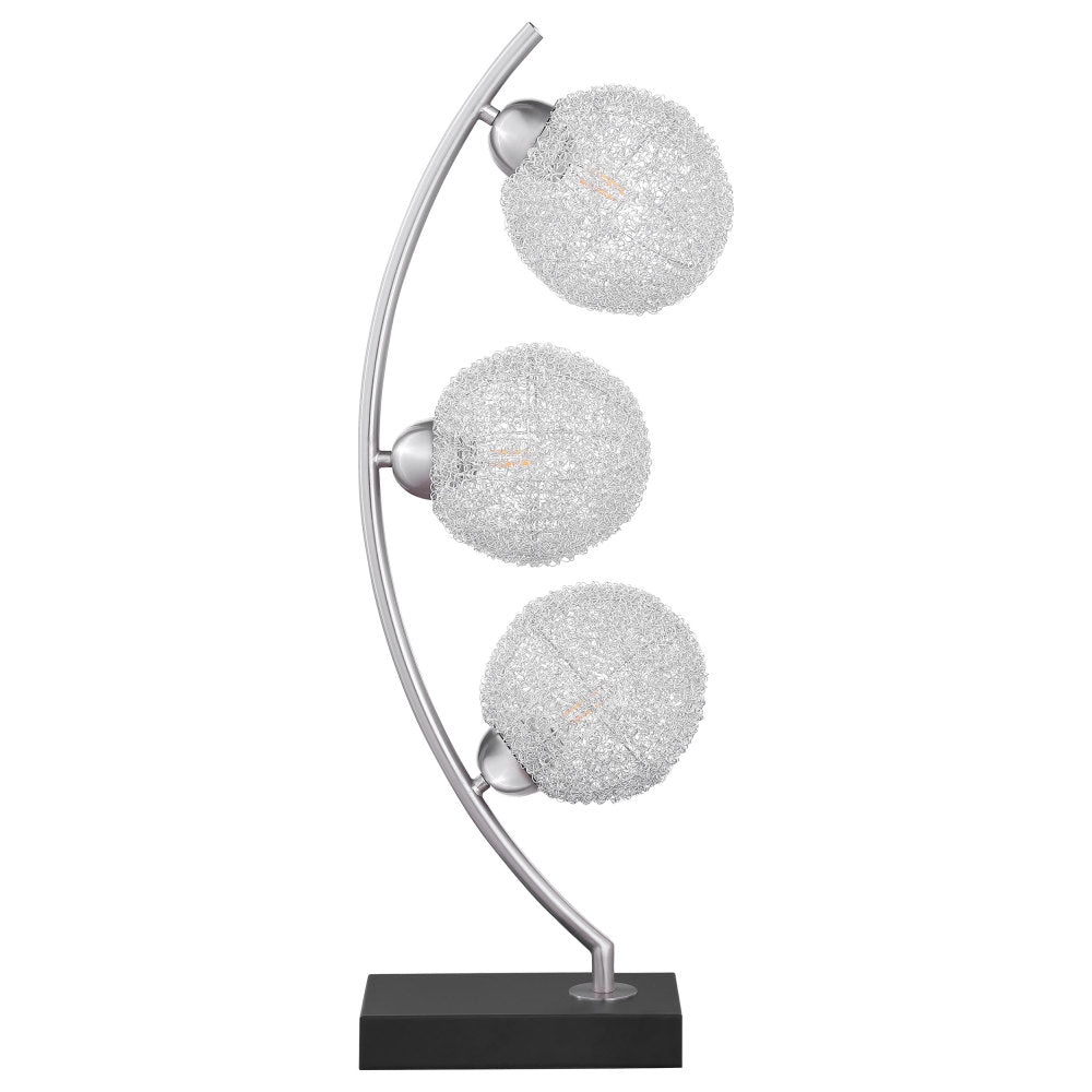 McDougal McDougal Black 30-inch Woven Spherical Metal Table Lamp
