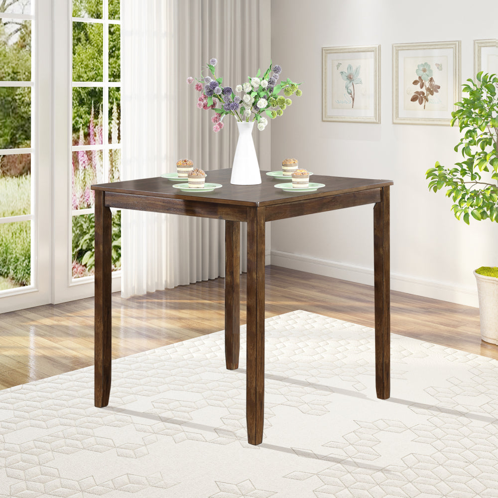 Wooden Dining Square Table, Kitchen Table for Small Space, 4 Person Counter Height Table, Gray,
ONLY THE TABLE