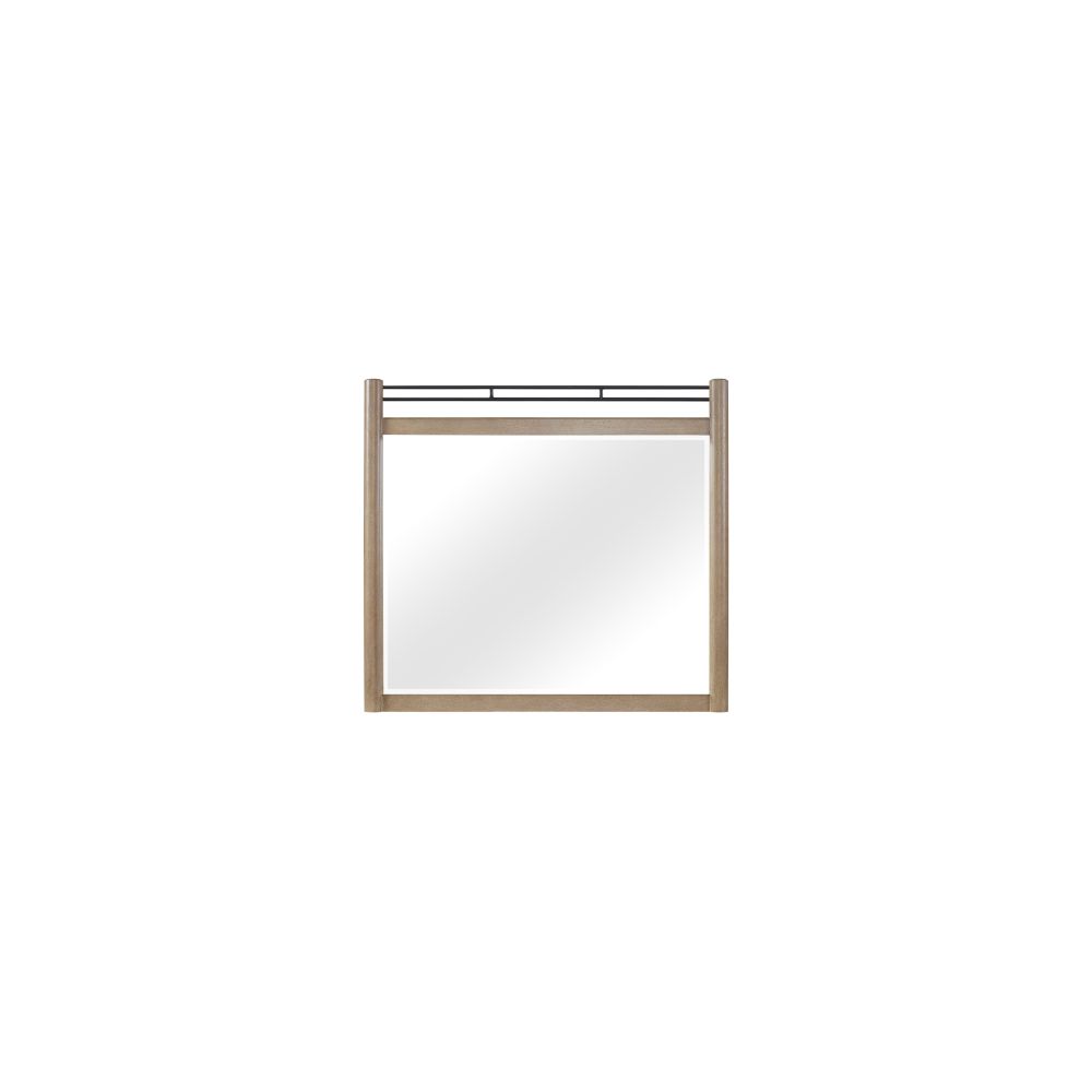 Sand Colored Poster Mirror