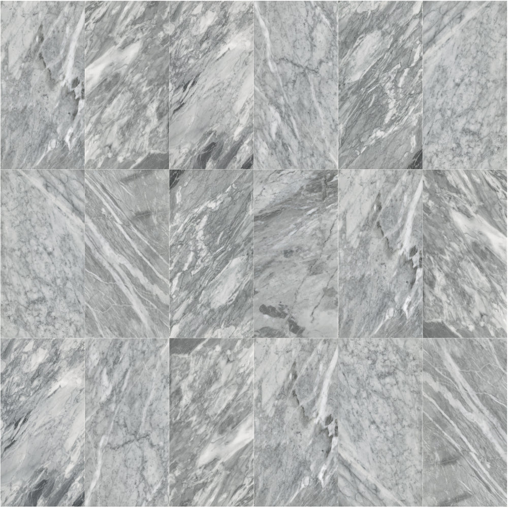 12*24 Carrara Marble, Gray marble, natural marble, genuine marble, real marble, for wall and floor, polished marble tile, 1 box 4 pcs