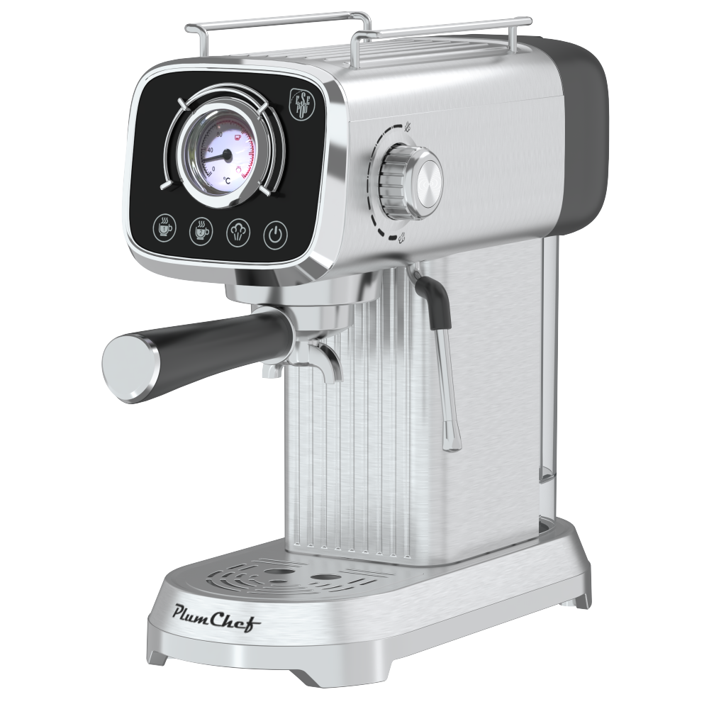 20 Bar Compact Espresso Machine with Milk Frother, Dual Shot Options, ESE Pod Compatibility, Temperature Display, Removable Water Tank for Cappuccino, Latte, & Macchiato at Home