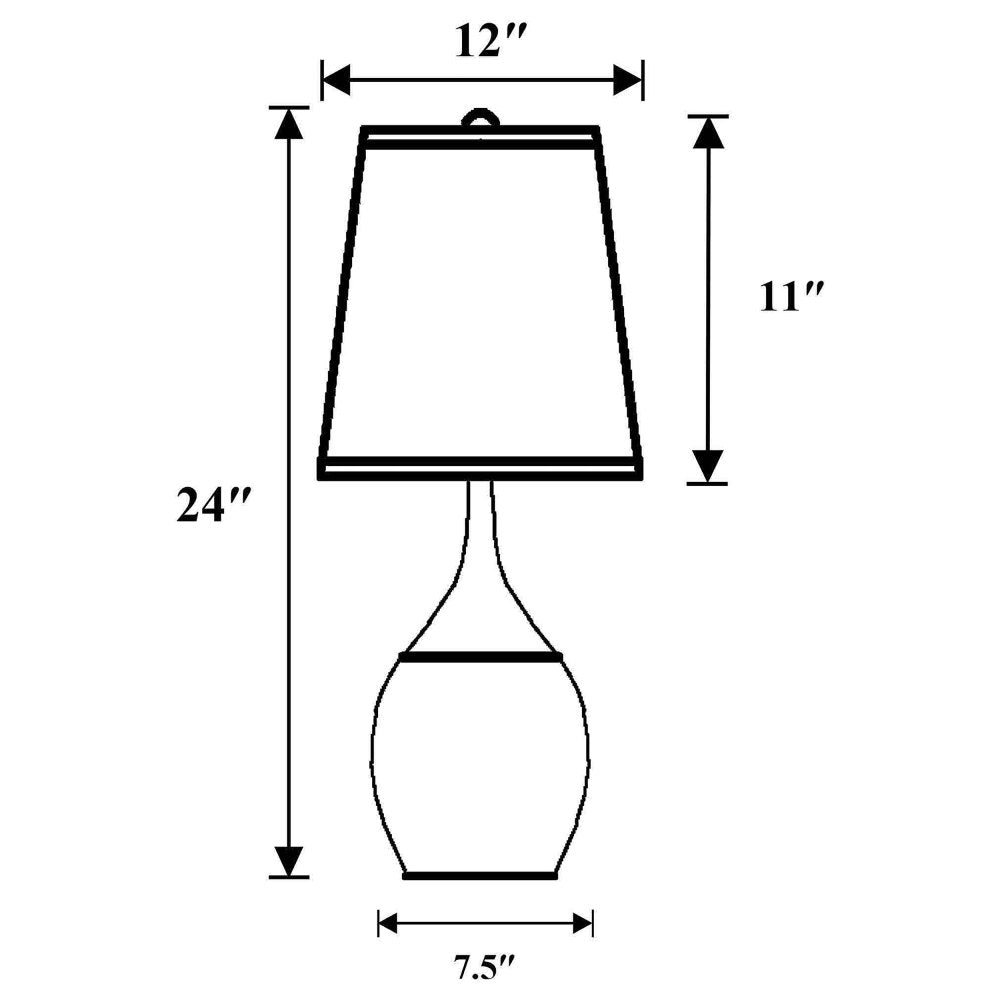 Droplet Silver Empire Shade Urn Table Lamp (Set of 2)