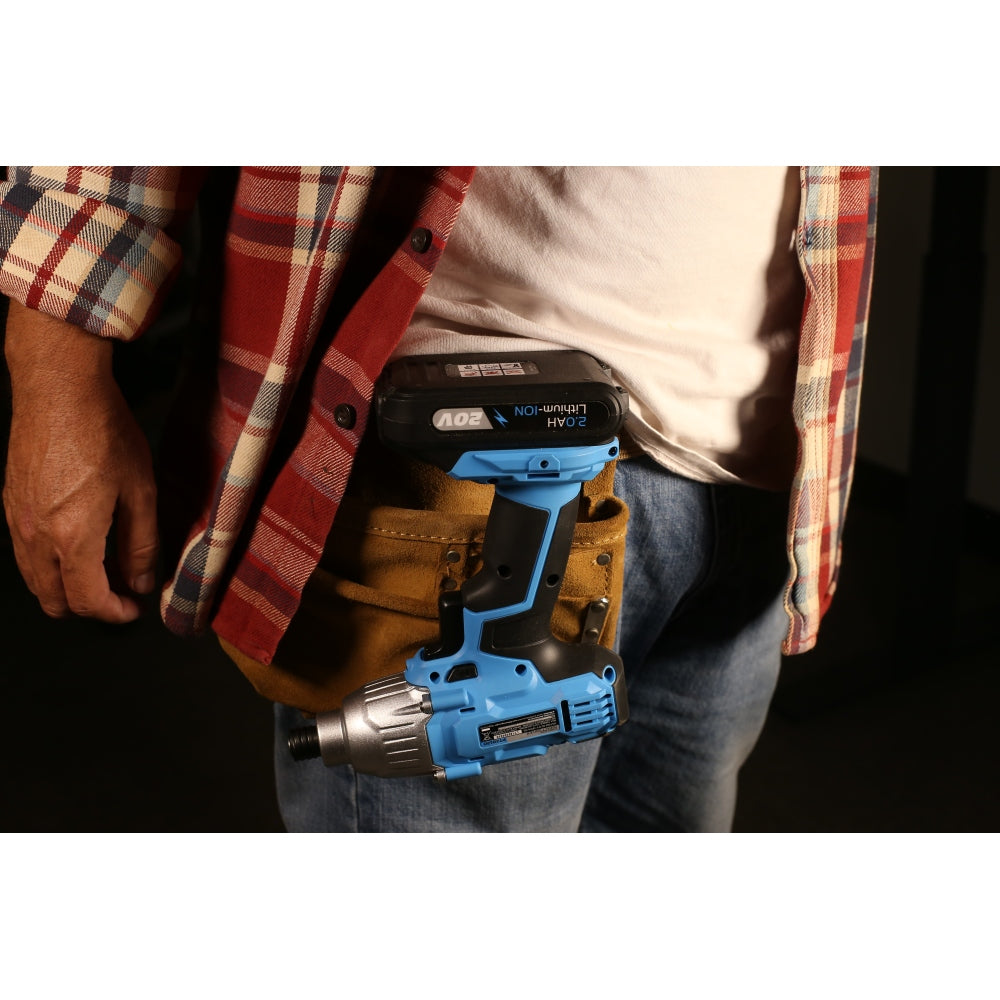20V Cordless 2.0Ah Lithium-Ion Impact Driver 1/4" Hex Shaft