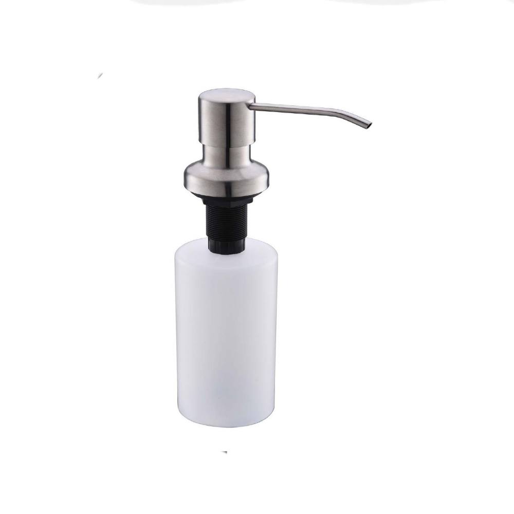 Brass Soap Dispenser Round Chrome Finish