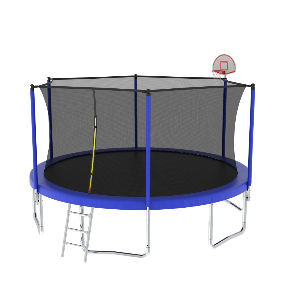 14FT for Kids Children with Safety Enclosure Net Outdoor Backyards Large Recreational Trampoline