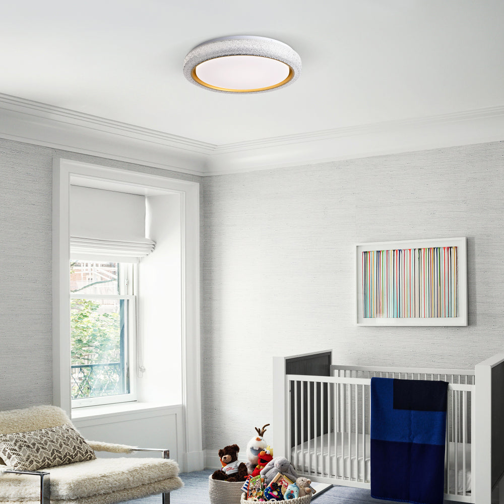 LED Flush Mount Ceiling Light Fixture, 19.69in 36W,3600LM, 5 CCT Colors 2700K 3000K 3500K 4000K 5000K, Dimmable  Modern Flush Mount Light Fixture for Bedroom Bathroom Hallway