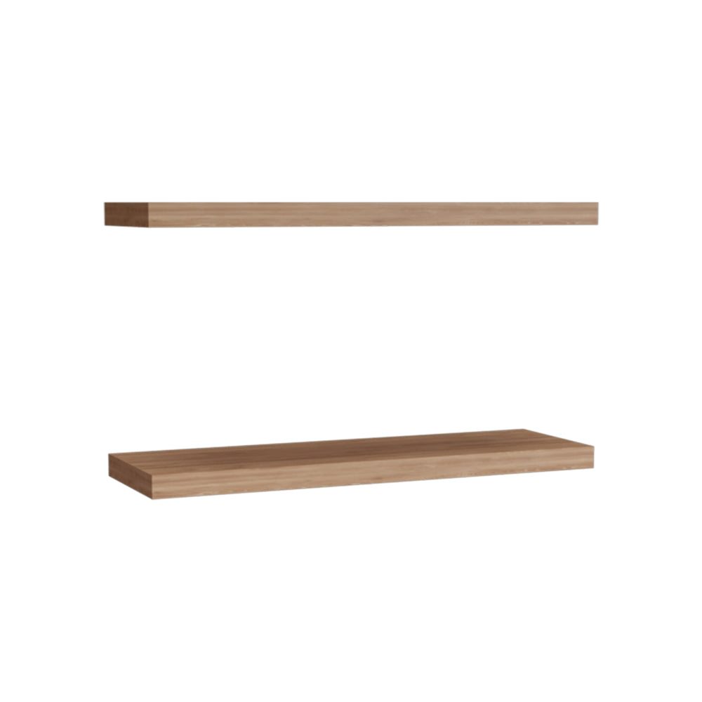 Ecco 31.5" Wide  Floating Shelves Set of 2, Shelves for Wall Decor for Bedroom, Bathroom Storage Shelves, Book Shelves for Living Room