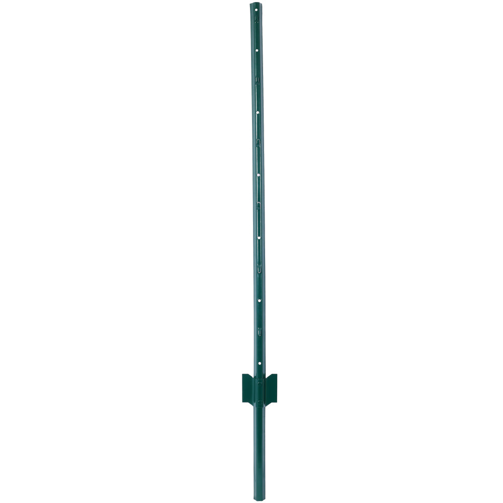 Fence Posts 4Feet - 10Pack, Heavy Duty Metal Fence Post with U-Channel, Steel Fence U-Post for Holding Garden Wire Fence, Corner Anchor Posts etc.