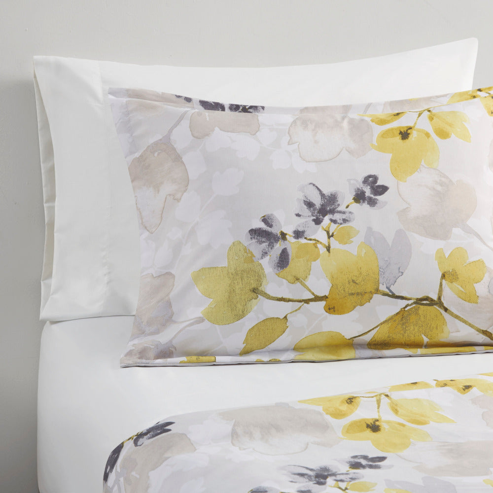 Comforter Set with Bed Sheets Yellow Twin XL