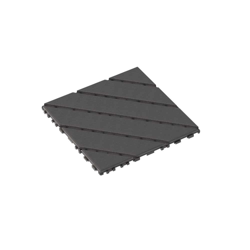 Plastic Interlocking Deck Tiles,44 Pack Patio Deck Tiles,12"x12" Square Waterproof Outdoor All Weather Use, Patio Decking Tiles for Poolside Balcony Backyard, Grey