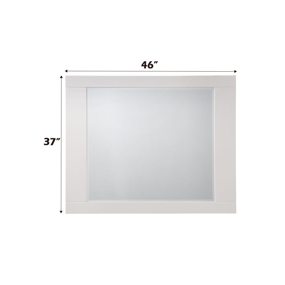 Naima II White High Gloss Finish Mirror