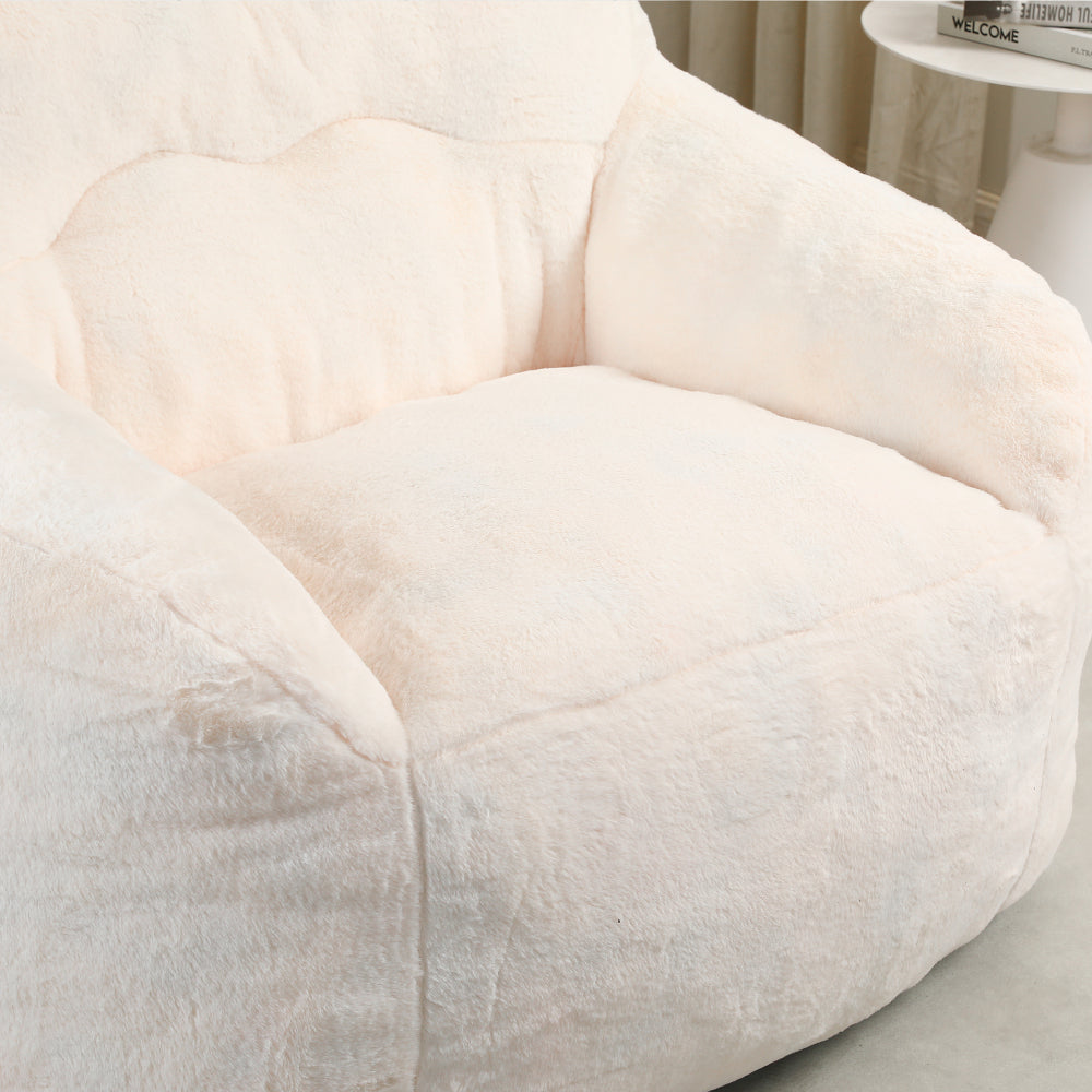 Bean Bag Chair, Bean Bag Sofa Chair with Armrests Stuffed High-Density Foam, Lazy Sofa Comfy Chairs BeanBag Chair for Adults in Living Room,Bedroom Reading