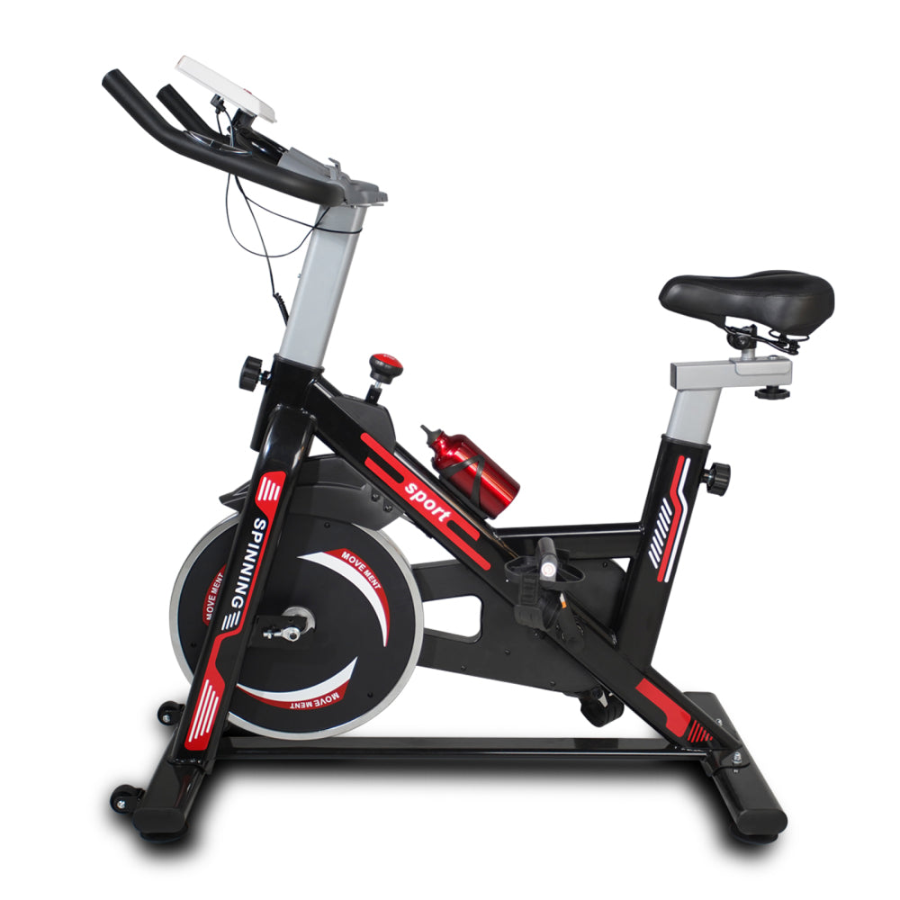Indoor Exercise Bike Cycling Bike with Comfortable Seat Cushion Yellow+White