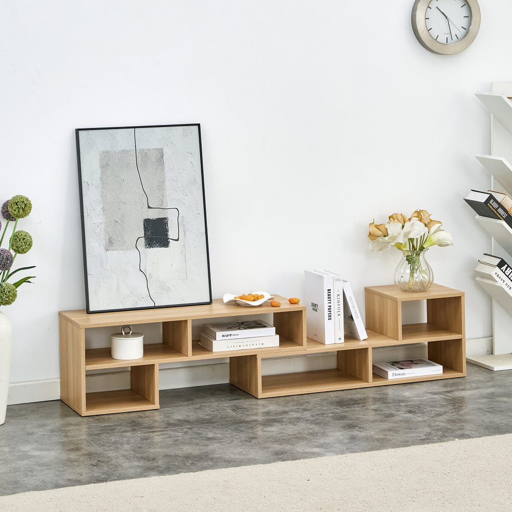 2 Pieces Cube TV Stand,Free Combination Gaming Entertainment Center Media Stand,Open Storage Bookcase Shelf for Living Room,2 Shelf Bookcase L-Shaped TV Console Stand,with Dimensions of 47.2*12*13.4.