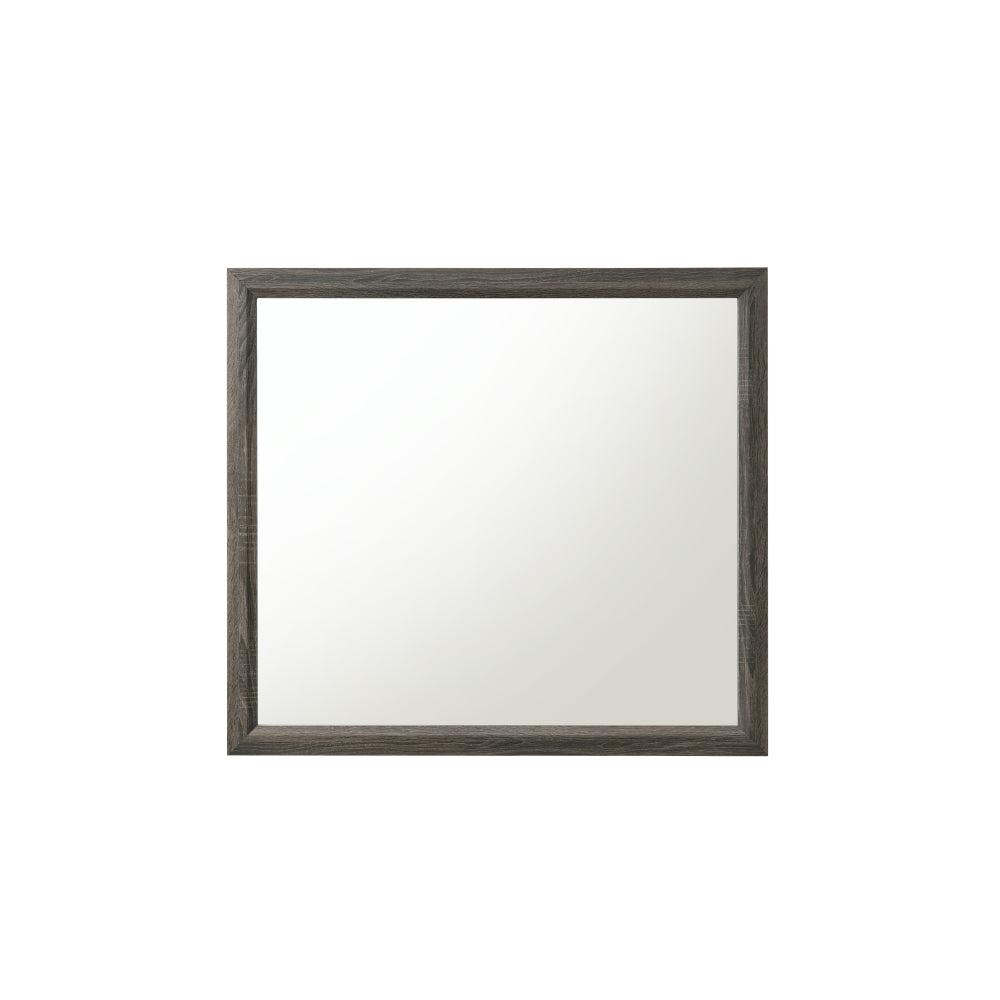 Valdemar Weathered Gray Finish Mirror