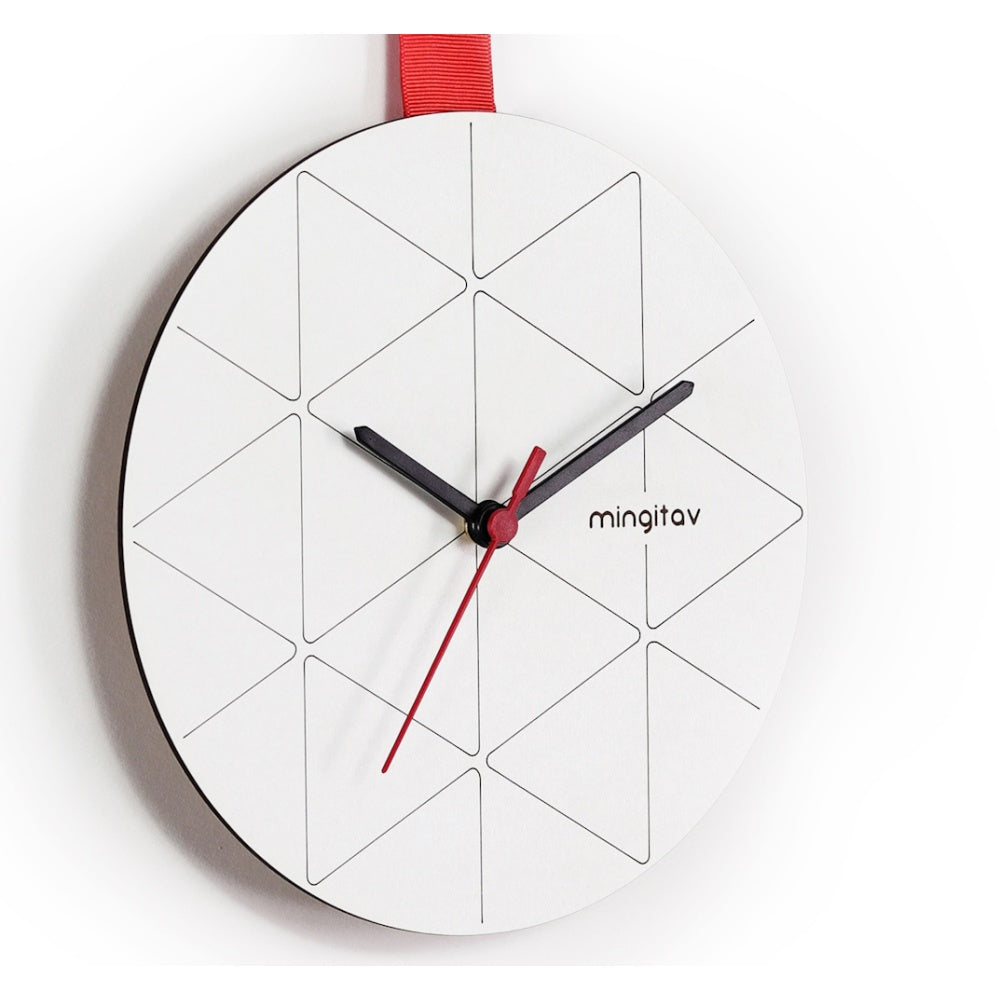 Minuet Wall Clock Red