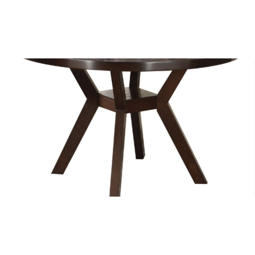 Drake Gray Fabric & Espresso Finish 5PCs Dining Room Set