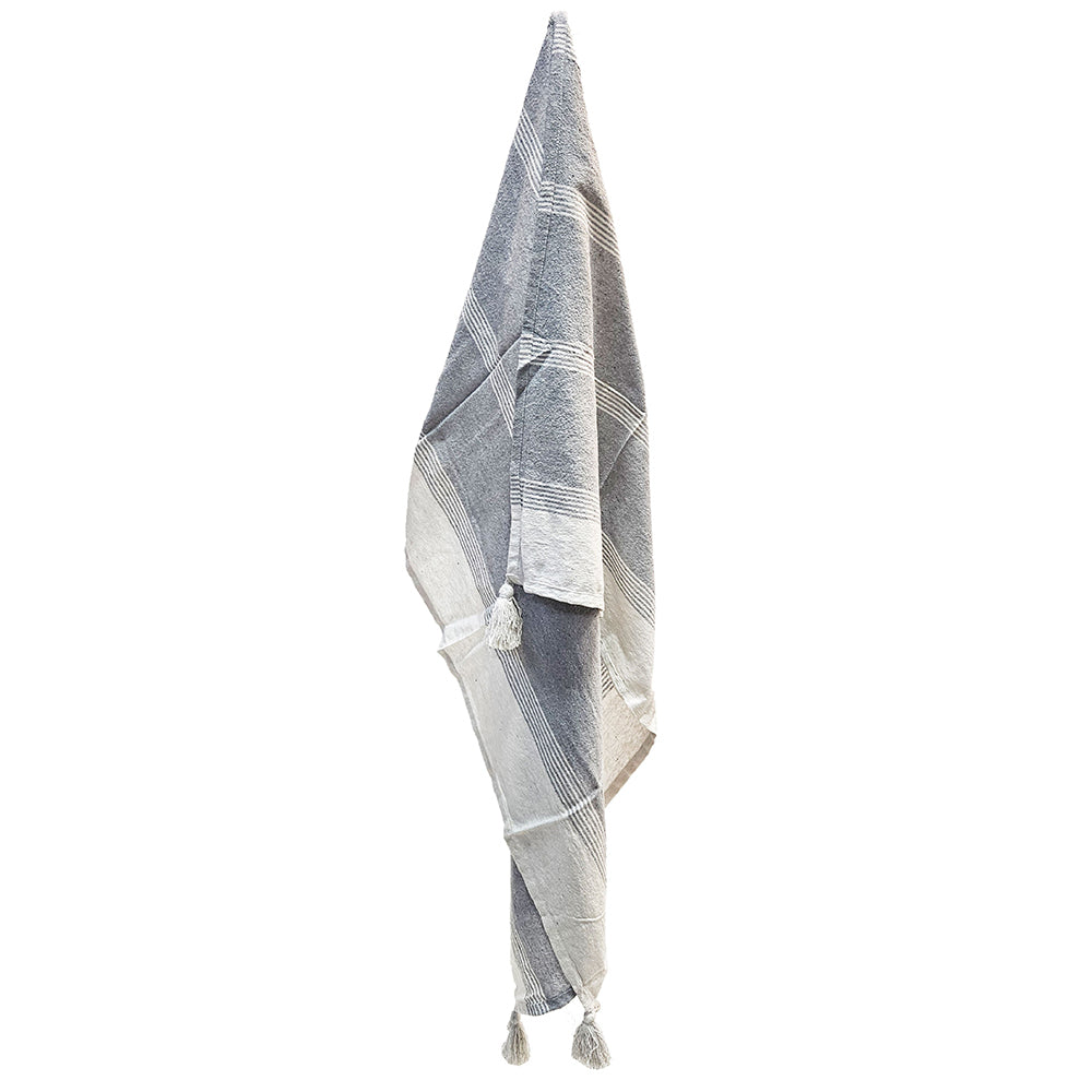 50x60" Conrad Grey Throw Blanket, 2 Pack
