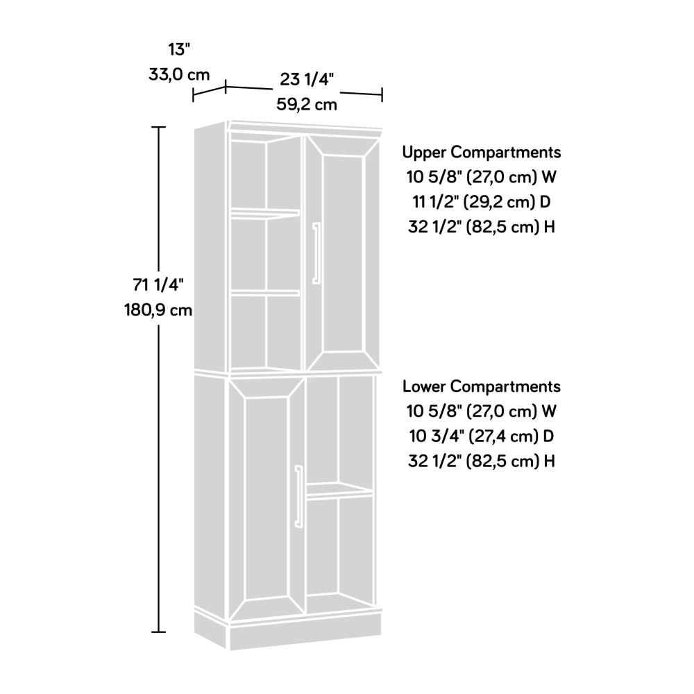 Storage Cabinet, Brown finish