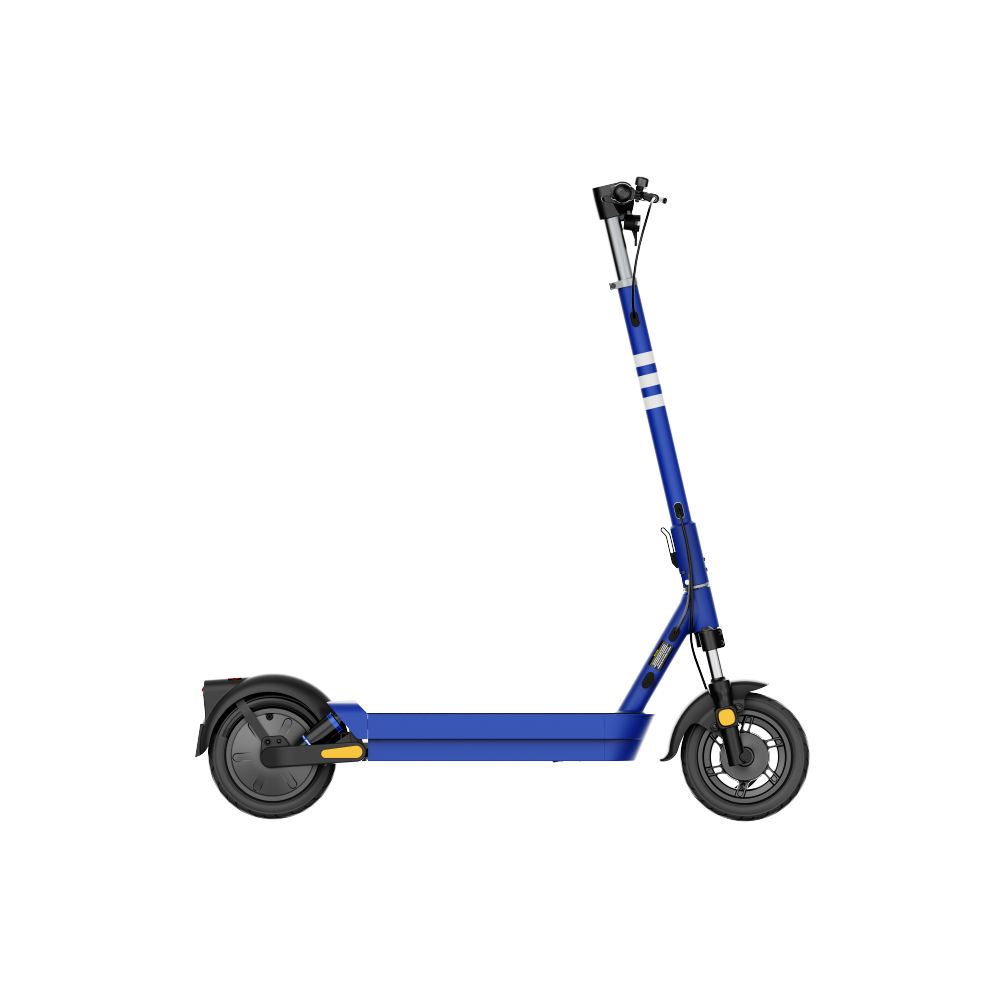 Dual-Suspension Electric Scooter w/ 43.5 Miles Max Operating Range & 24 mph Max Speed - Blue