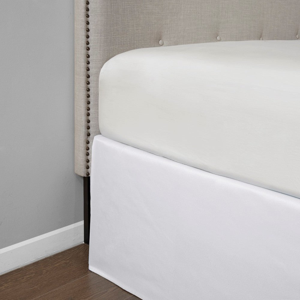 Wrap Around Adjustable Bedskirt White One Size