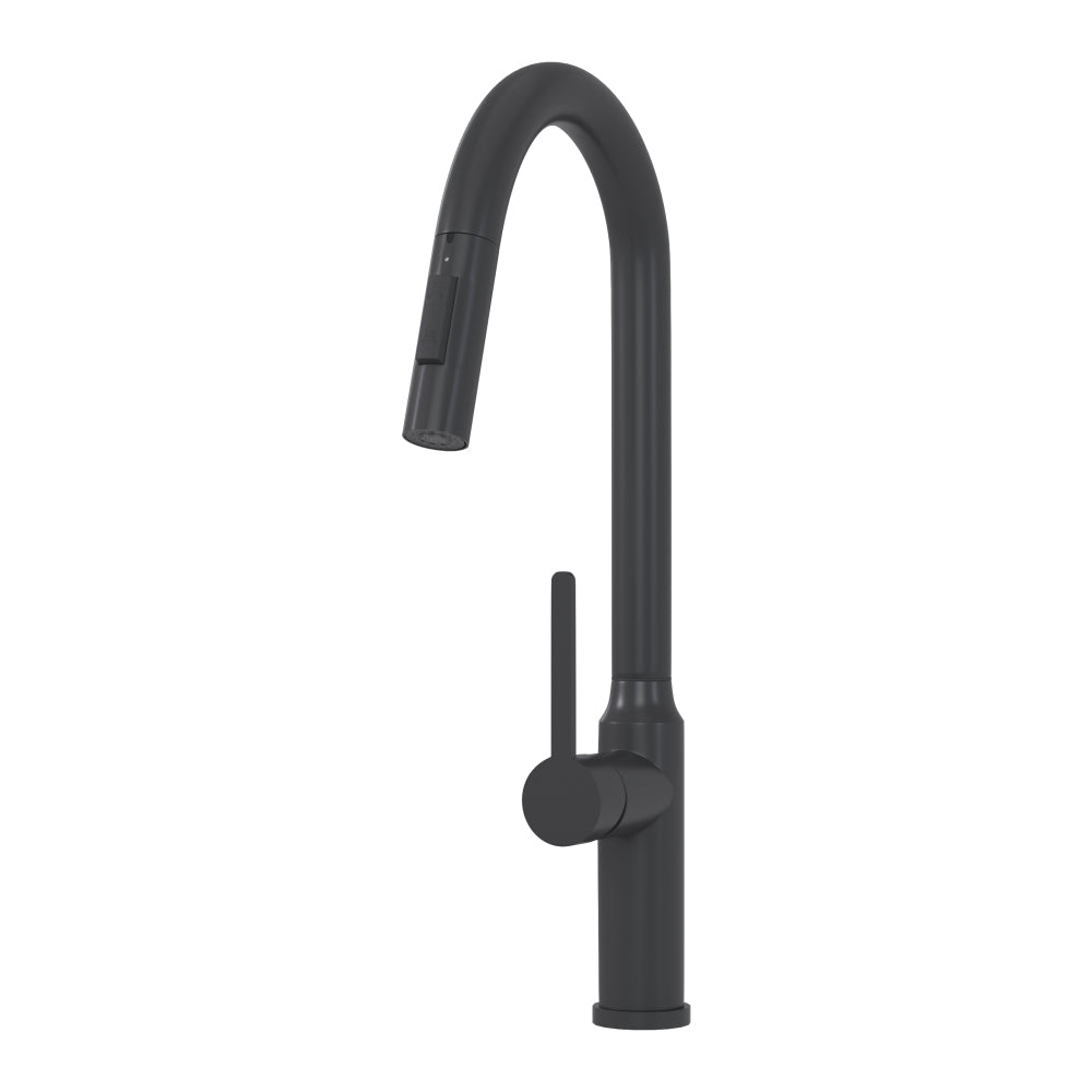 Bothwa Home 18.83" CUPC Certified Pull-down Kitchen Faucet (Matt Black Finish)