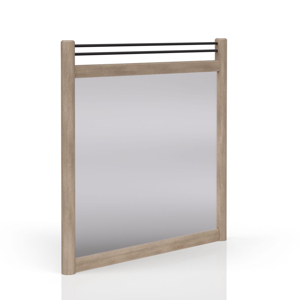 Sand Colored Poster Mirror