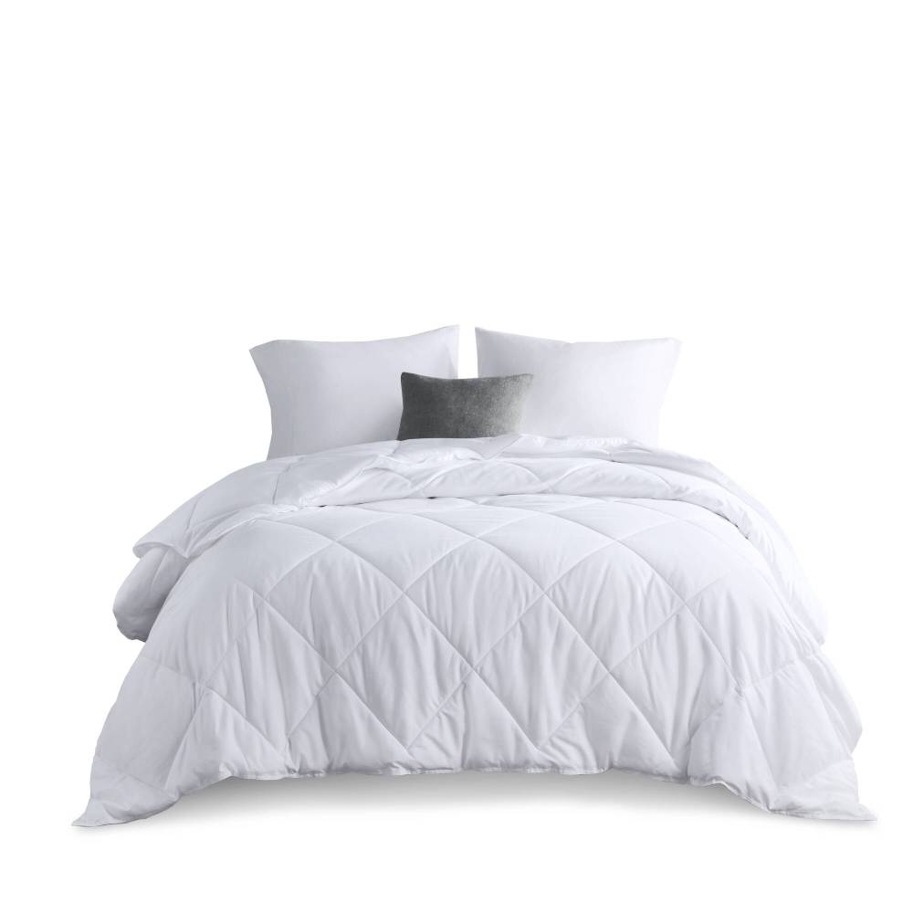 Oversized Down Alternative Comforter White King/Cal King