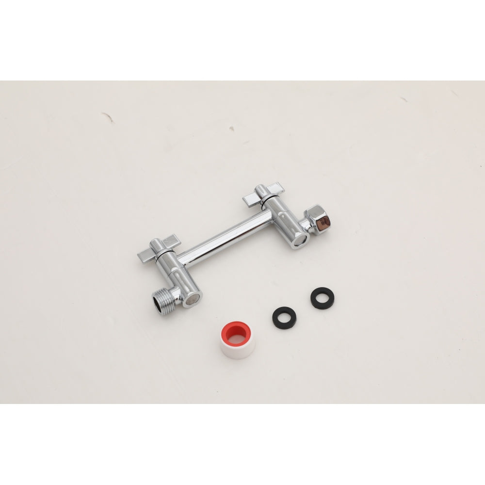 8" Ceiling Mounted Shower Arm with Flange, Brushed Nickel