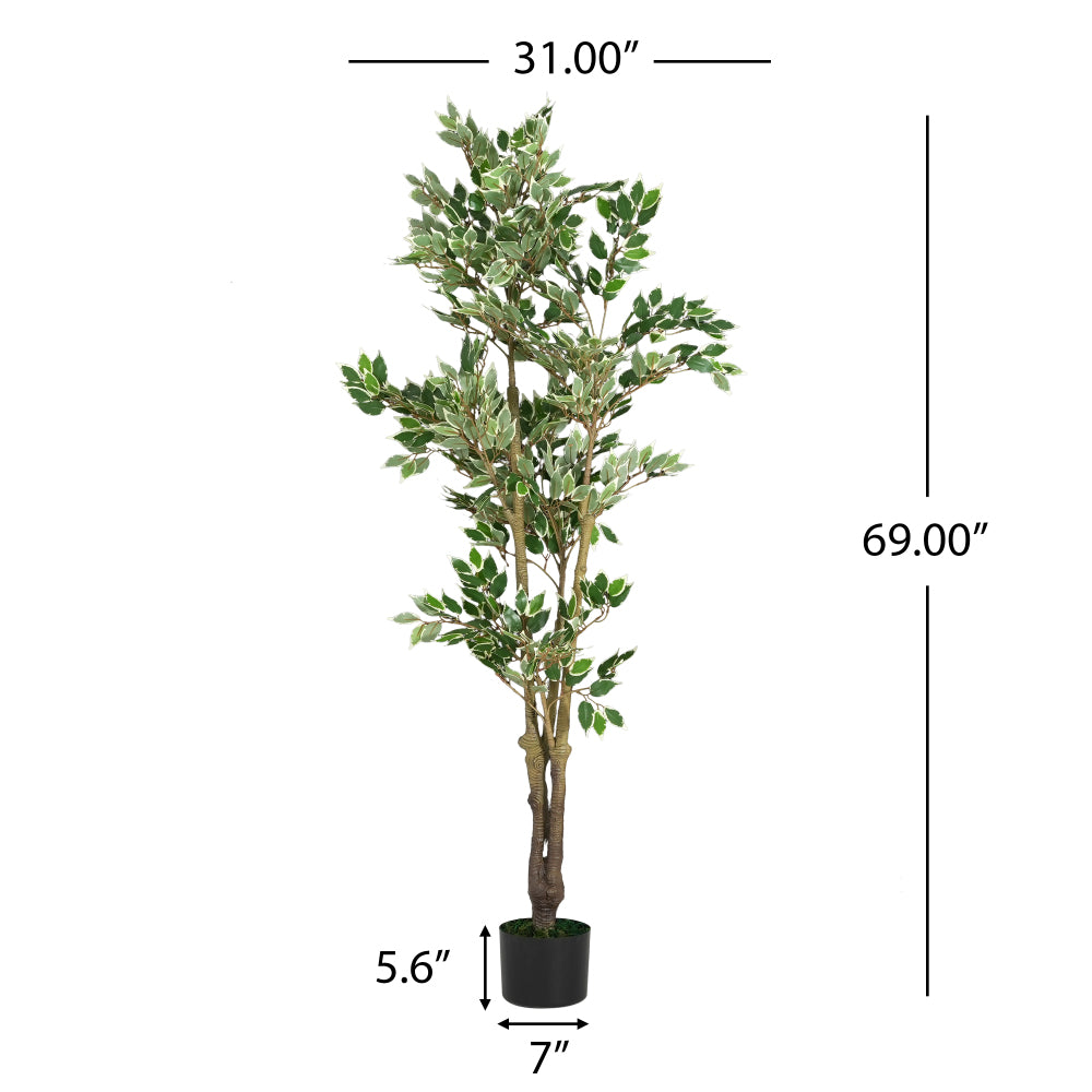 69" Artificial Ficus Tree with Pot