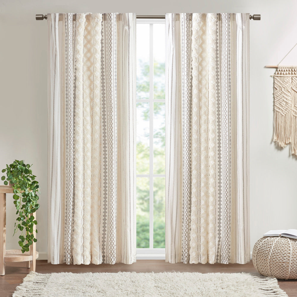 Burnout Printed Curtain Panel