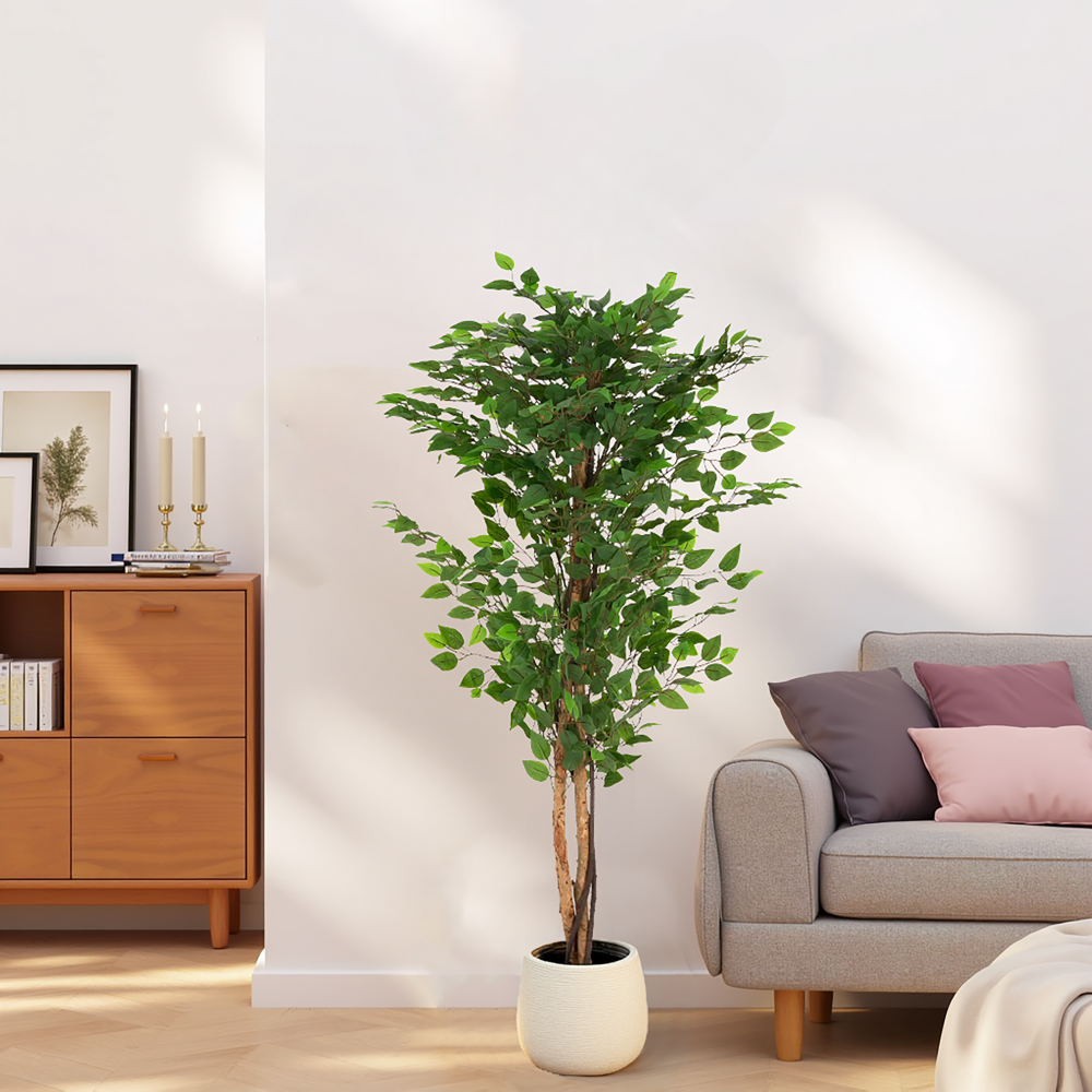 63" Artificial Ficus Tree With Pot