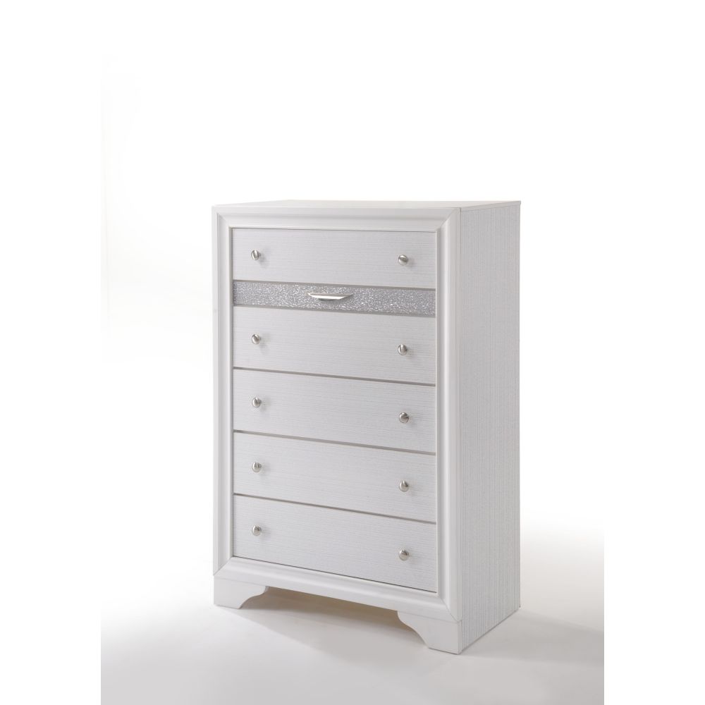 Naima White Finish Mirror