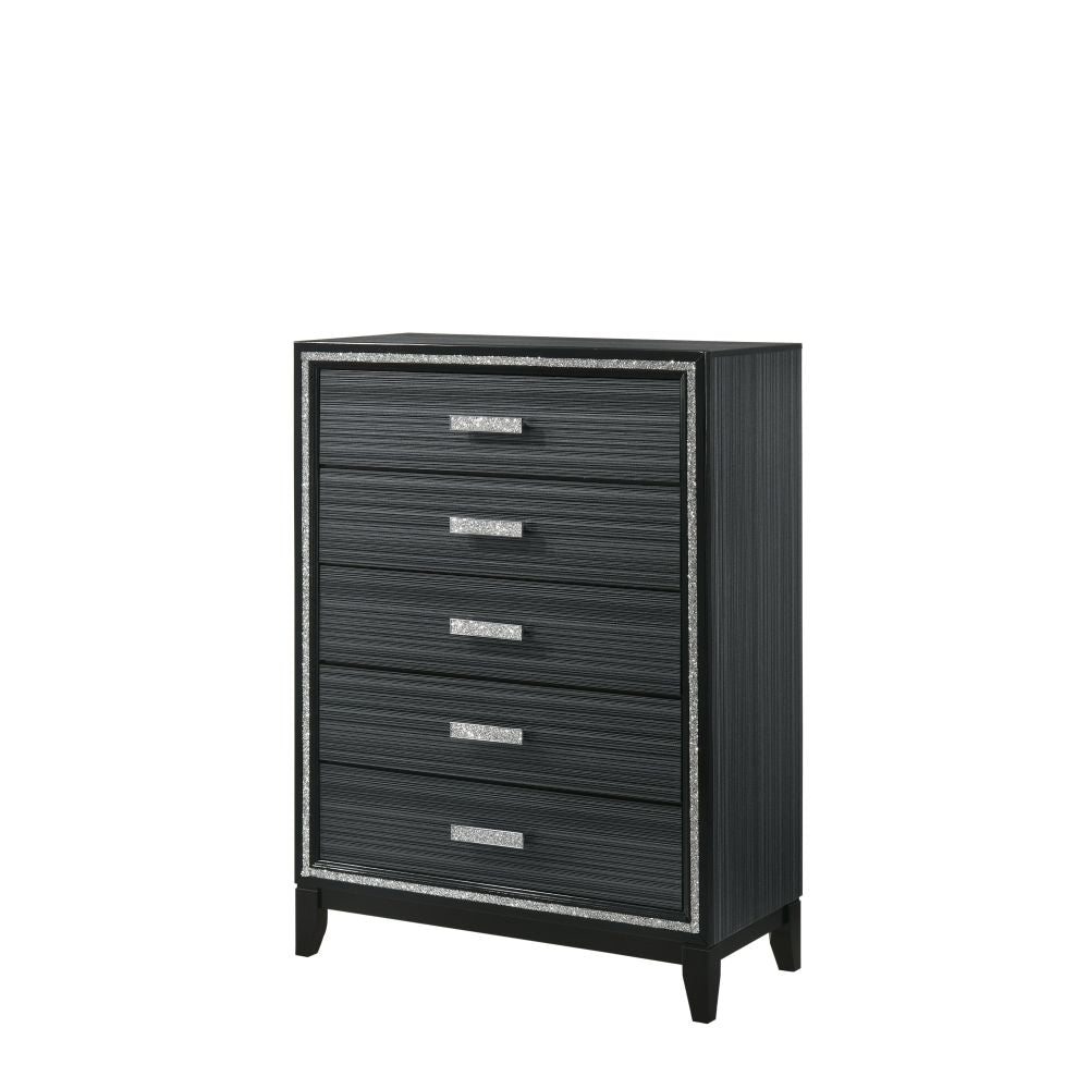 Haiden Weathered Black Finish Mirror