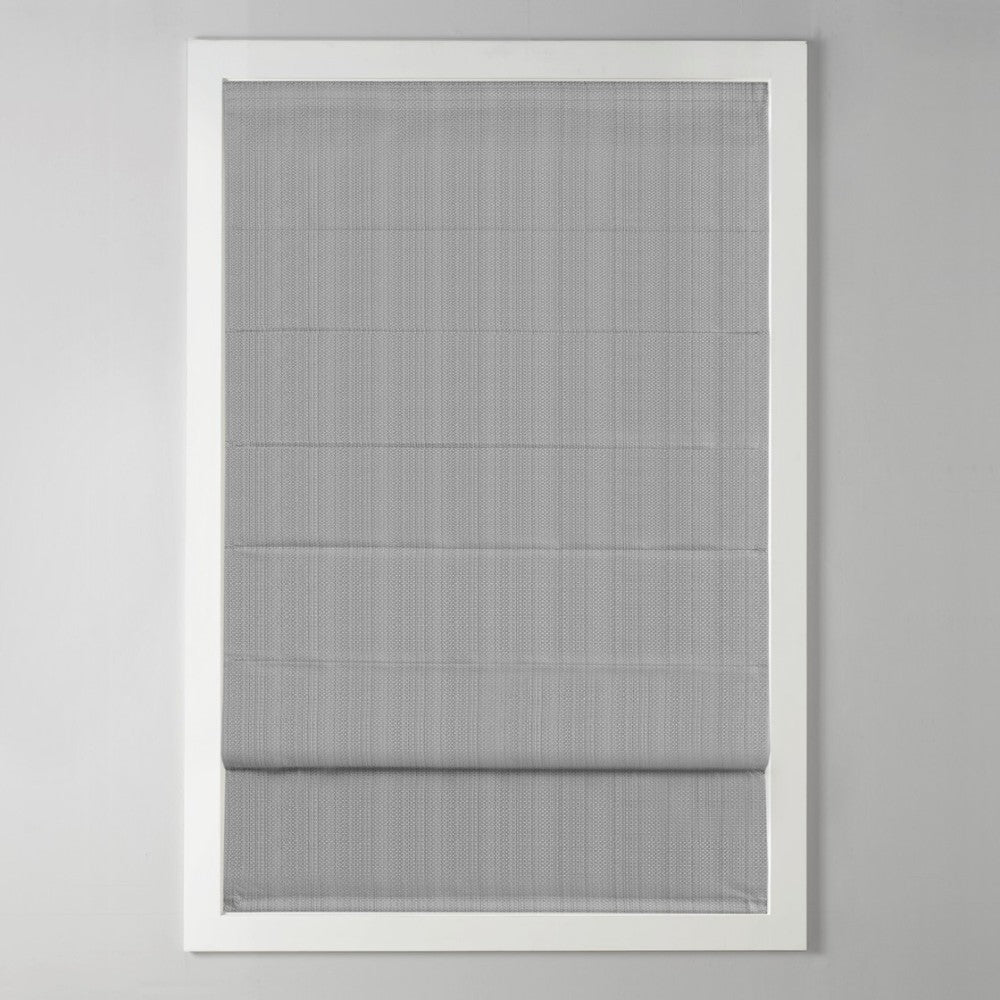 Basketweave Room Darkening Cordless Roman Shade