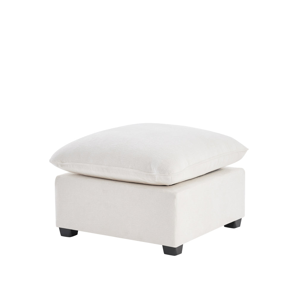 26*26" Ottoman Module for Modular Sectional Sofa,Wide Seat,Chenille,2 Colors