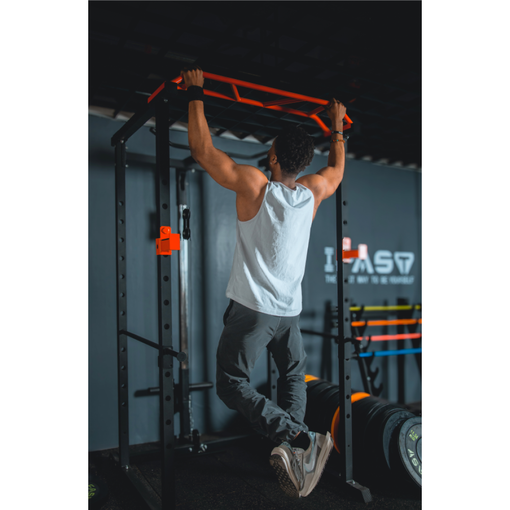 Multi-functional Power Cage,Home Adjustable Pullup Squat Rack 1000Lbs Capacity Comprehensive Fitness Barbell Rack