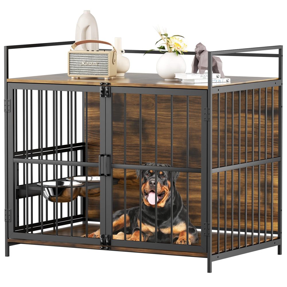 Dog Crate Furniture-Style Cages for Large Dogs Indoor Heavy Duty Super Sturdy 41"